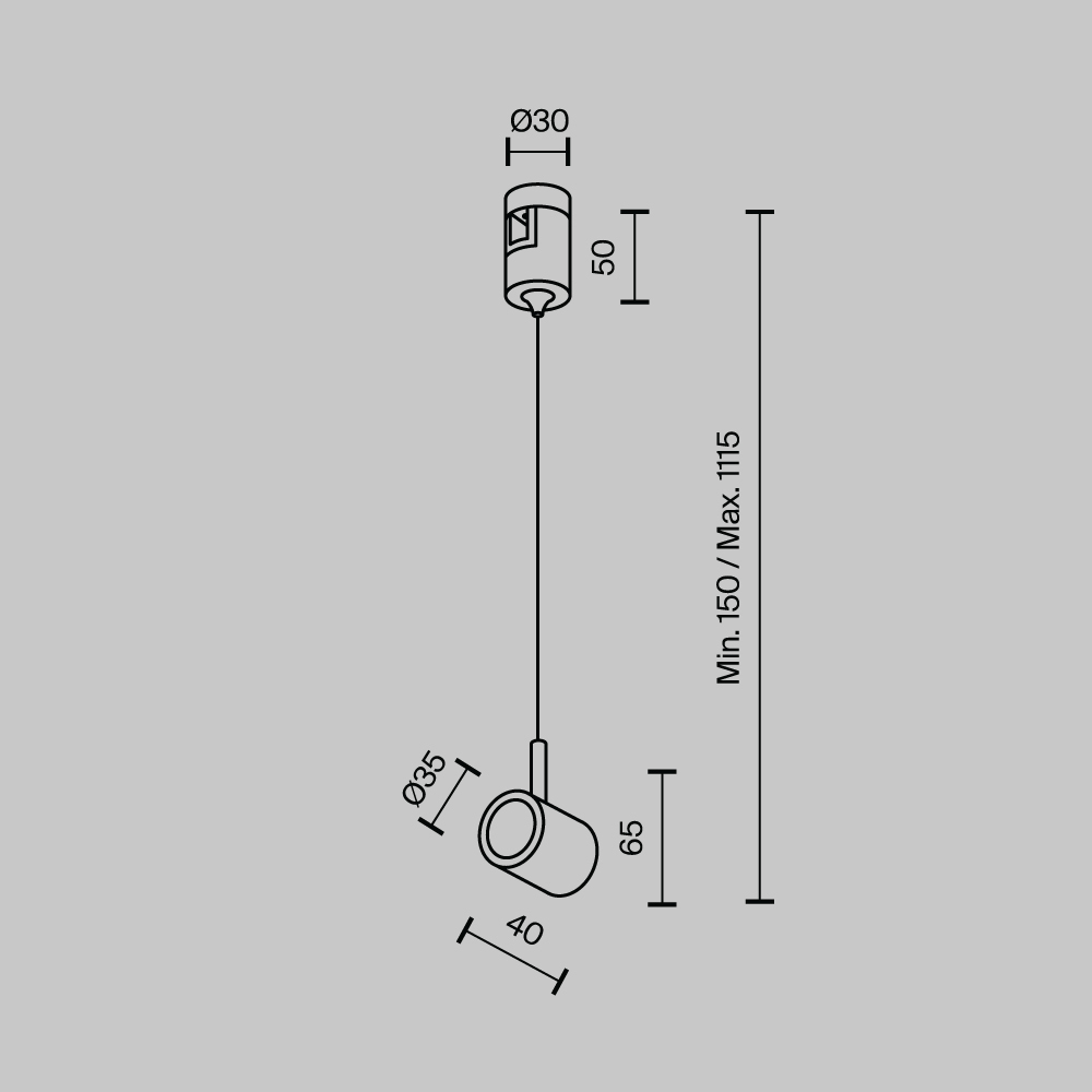 картинка Комплектующие для трекового светильника Technical TRA154SW-1B Tau от магазина pro-decor.kz