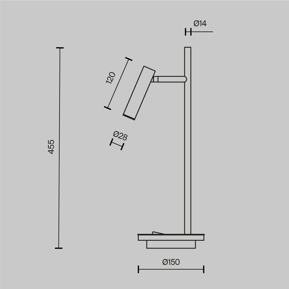 картинка Настольная лампа Maytoni Estudo Z010TL-L8B3K от магазина pro-decor.kz