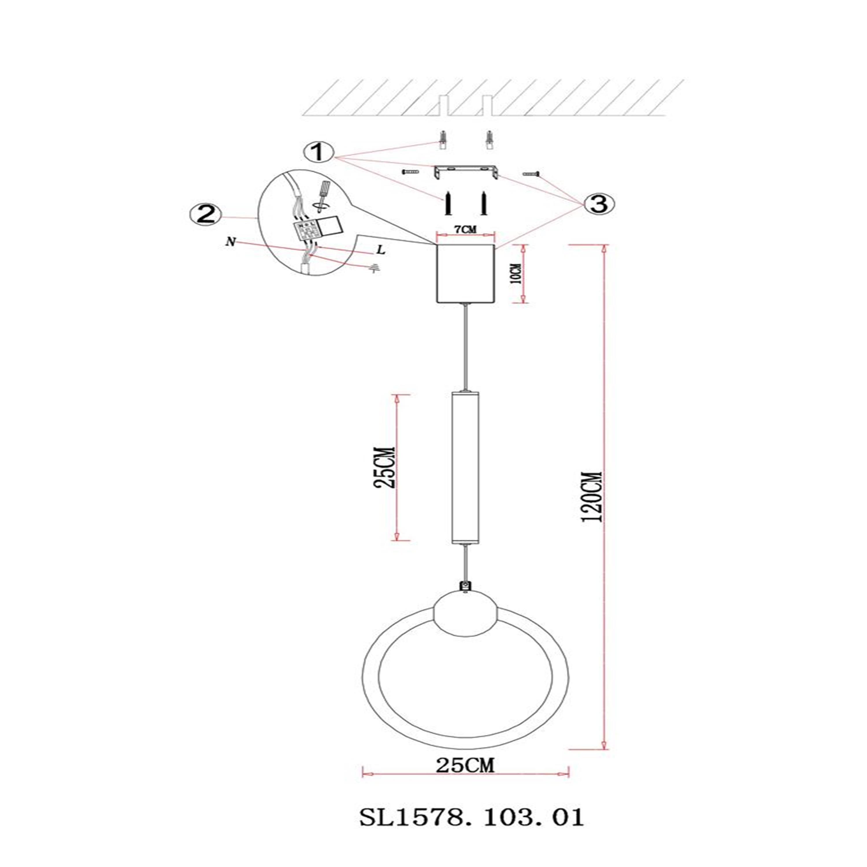 картинка Подвесной светодиодный светильник ST Luce Giera SL1578.103.01 от магазина pro-decor.kz