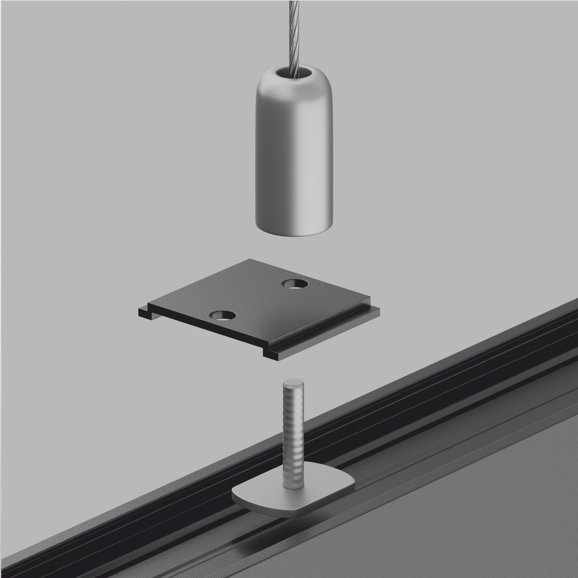 картинка Крепление для троса Maytoni Magnetic track system TRA004HP-21B от магазина pro-decor.kz