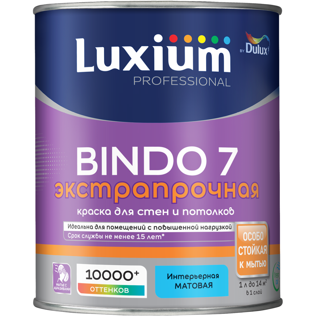 Краска Luxium Prof Bindo 7 мт BW 1л