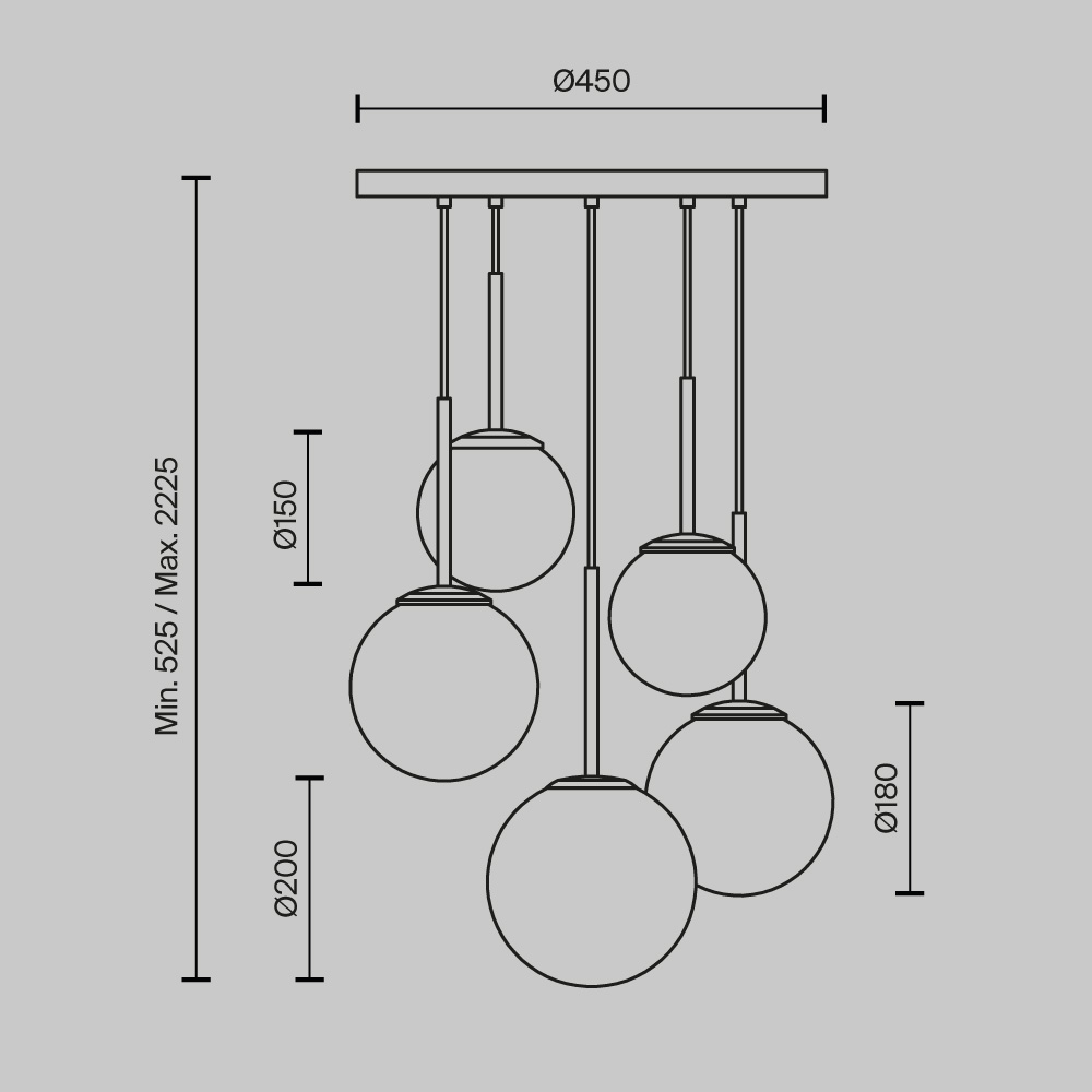 картинка Подвесной светильник Maytoni MOD321PL-05B магазин pro-decor.kz являющийся официальным дистрибьютором в Казахстане картинка Подвесной светильник Maytoni MOD321PL-05B от магазина pro-decor.kz