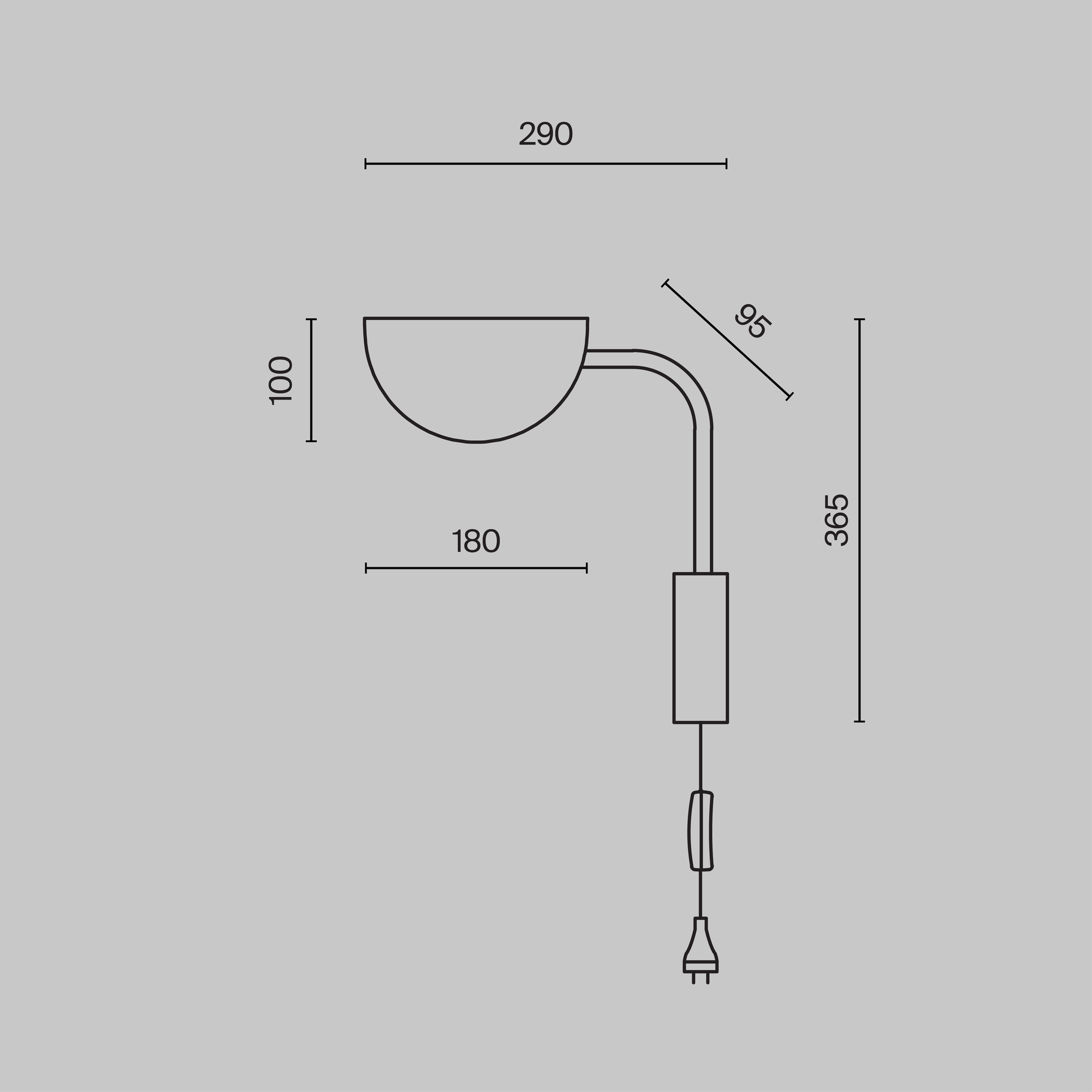 картинка Бра Technical MOD126WL-01B от магазина pro-decor.kz