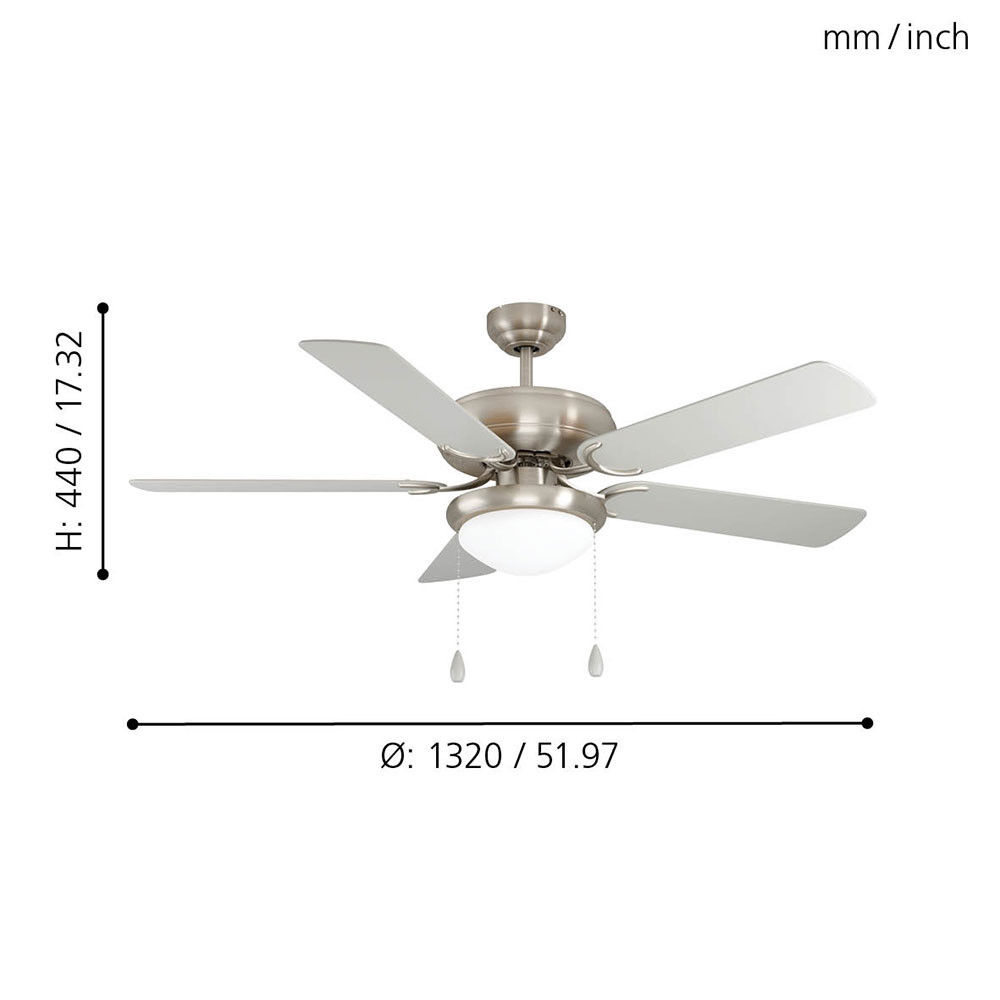 картинка Люстра-вентилятор Eglo 35078 Ballina от магазина pro-decor.kz