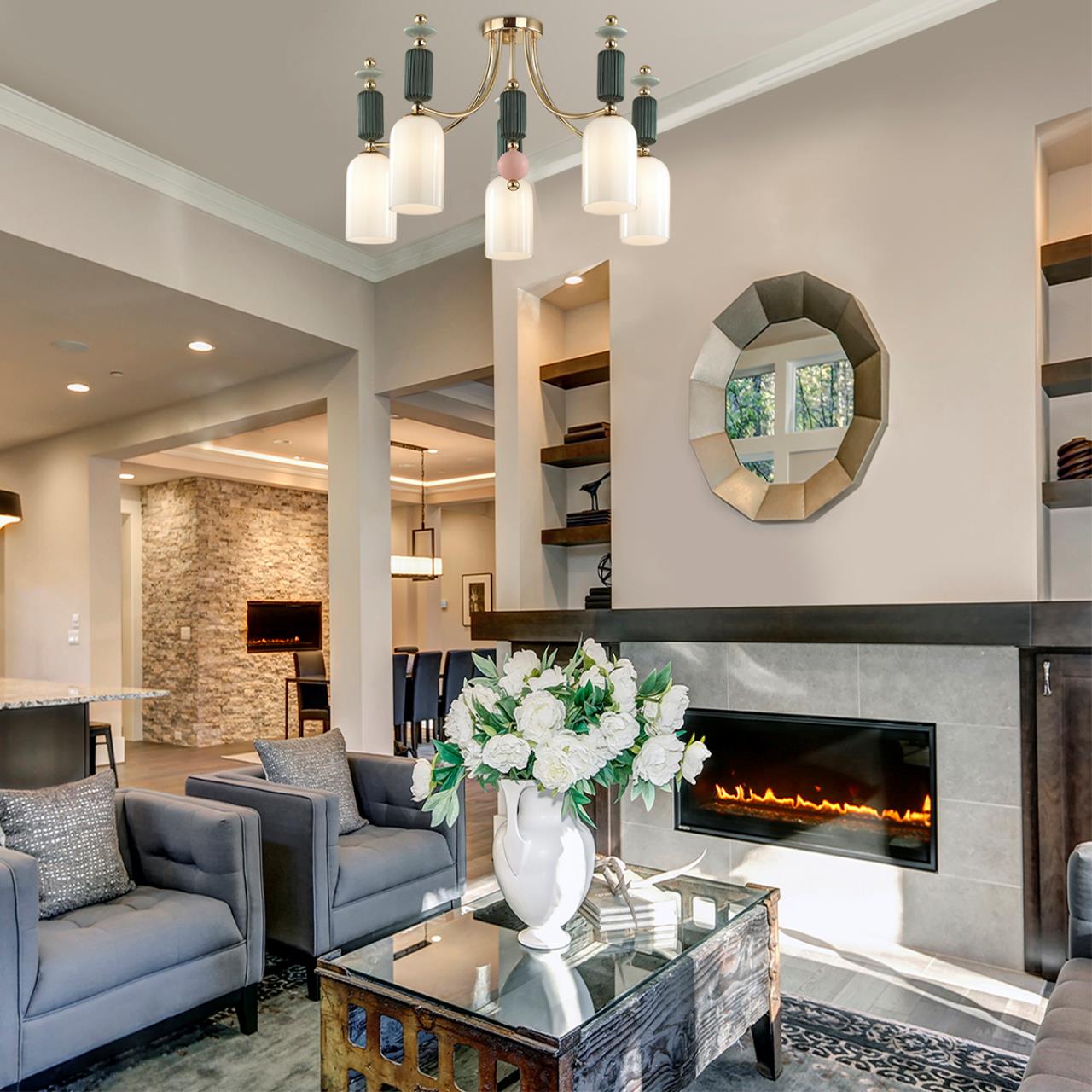 картинка Потолочная люстра Odeon Light Classic Candy 4861/5C от магазина pro-decor.kz