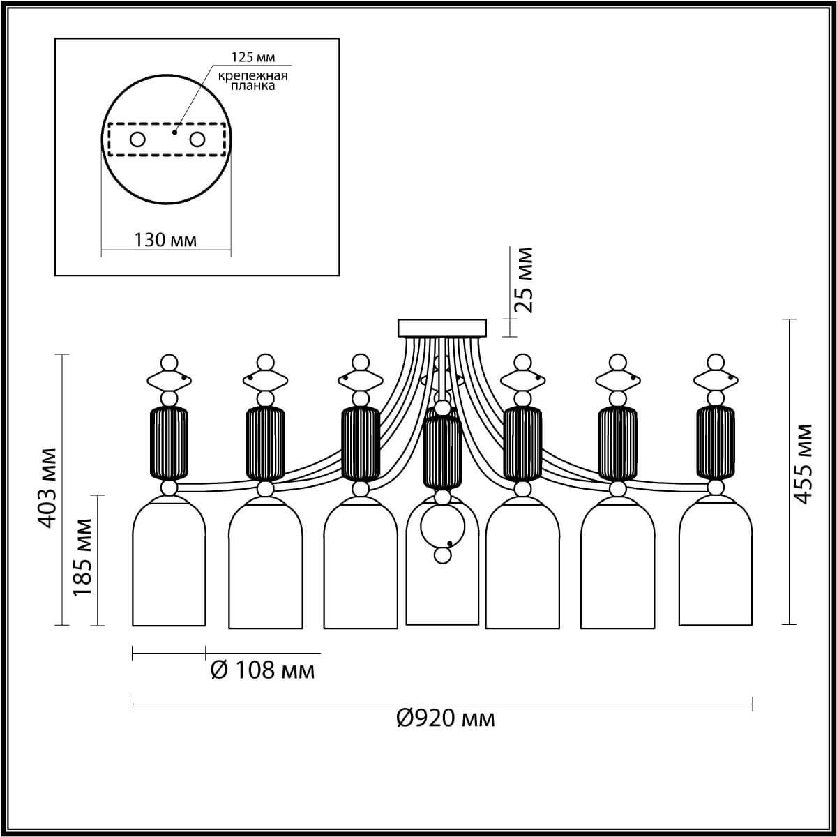 картинка Потолочная люстра Odeon Light Classic Candy 4861/7C магазин pro-decor.kz являющийся официальным дистрибьютором в Казахстане картинка Потолочная люстра Odeon Light Classic Candy 4861/7C от магазина pro-decor.kz