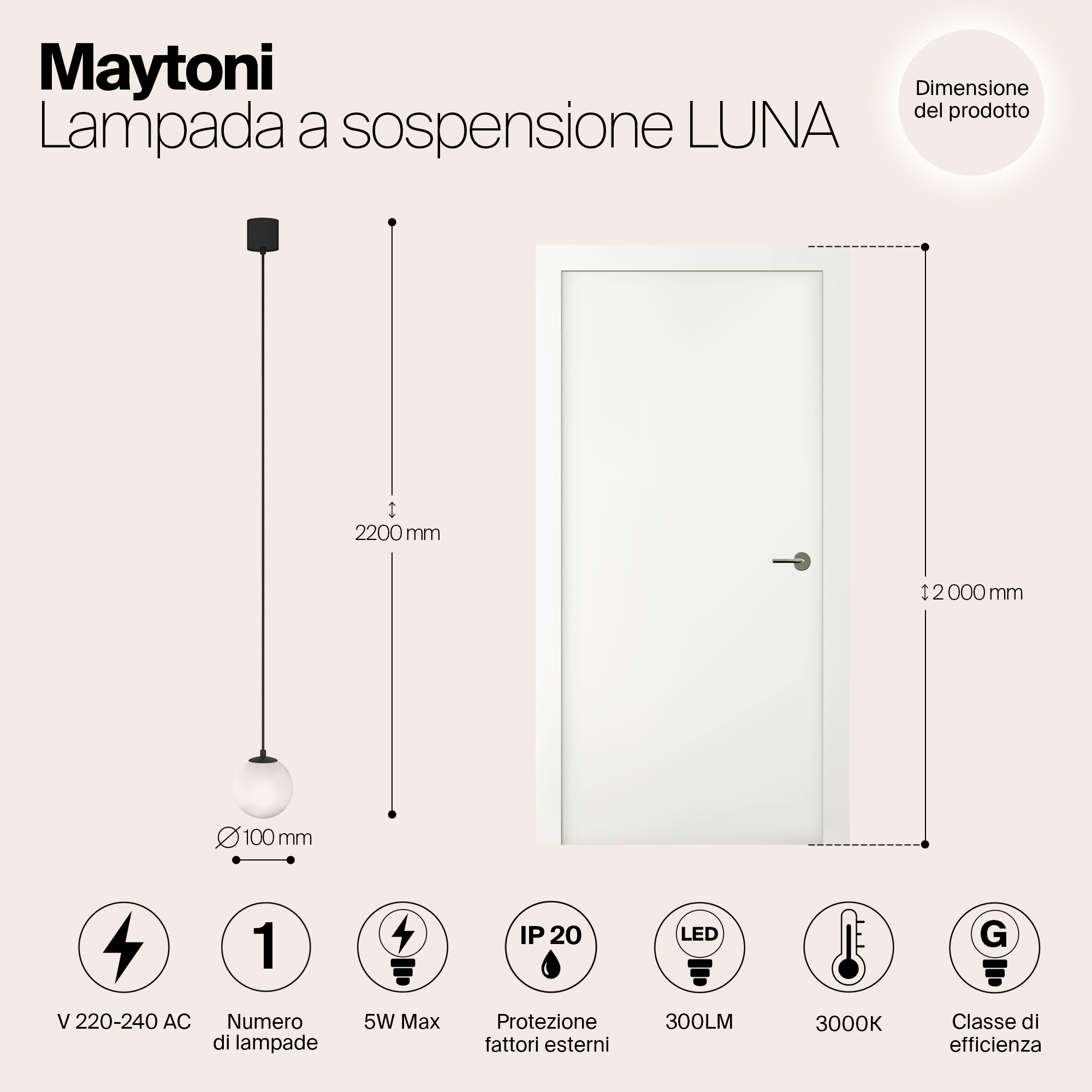 картинка Подвесной светильник Technical P039PL-5W3K-10-B от магазина pro-decor.kz