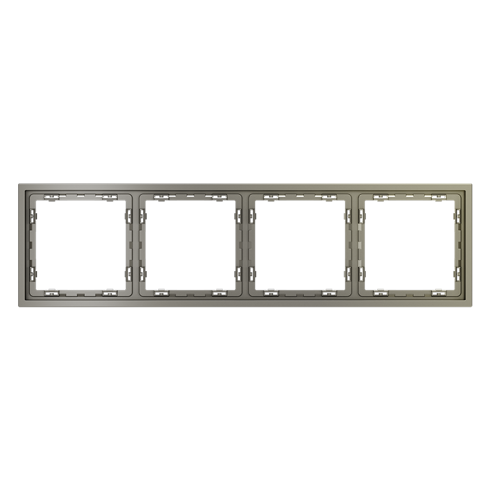 картинка Рамка пластиковая VOLTUM S70 на 4 поста, (шелк) VLS100404 от магазина pro-decor.kz