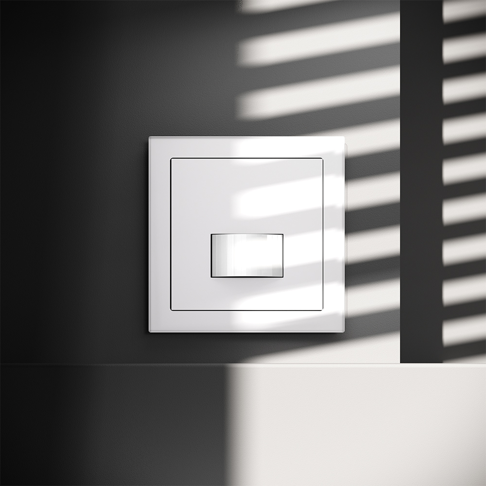 картинка Датчик движения встраиваемый VOLTUM S70, (белый матовый) VLS070502 от магазина pro-decor.kz