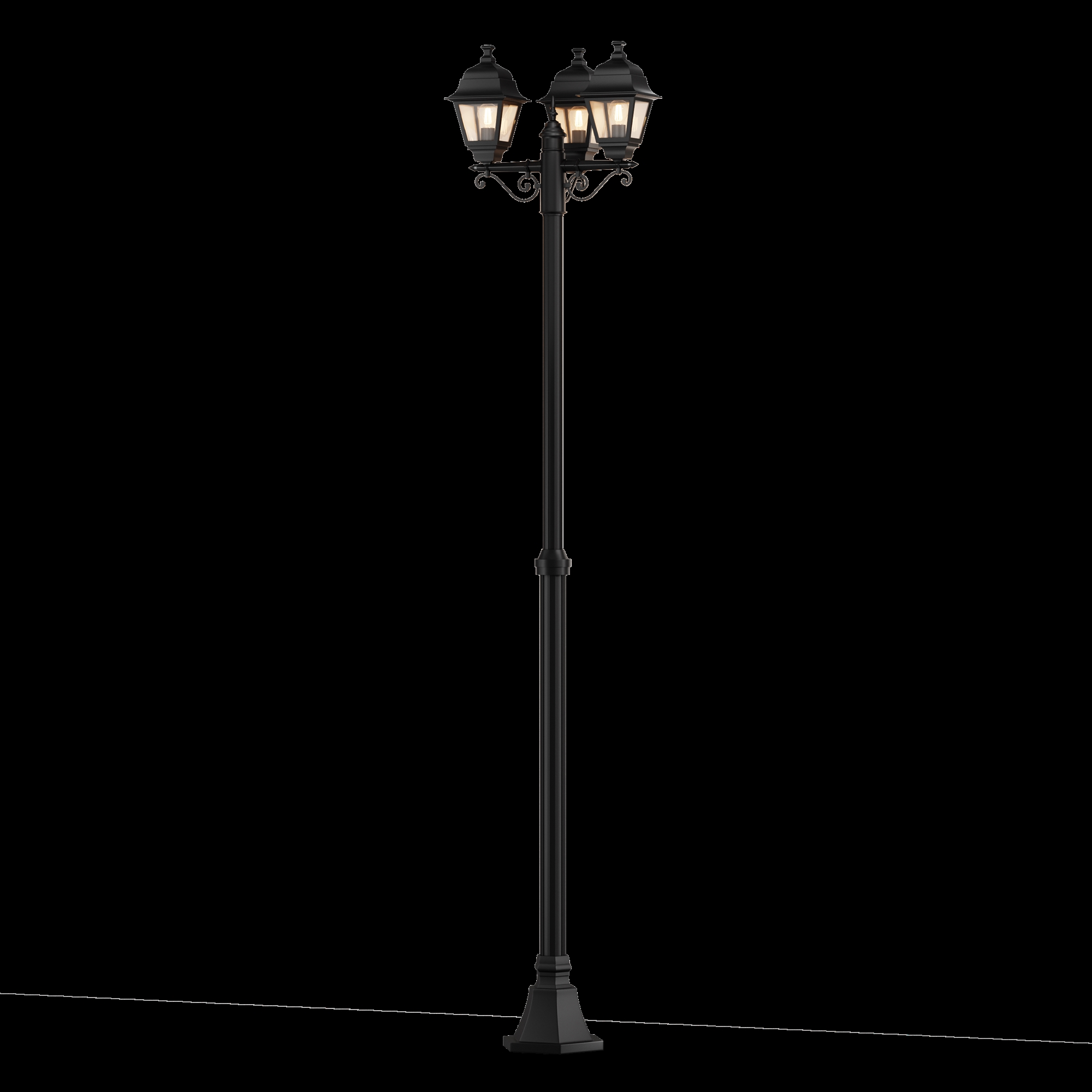 картинка Садово-парковый светильник Maytoni Abbey Road O003FL-03B от магазина pro-decor.kz