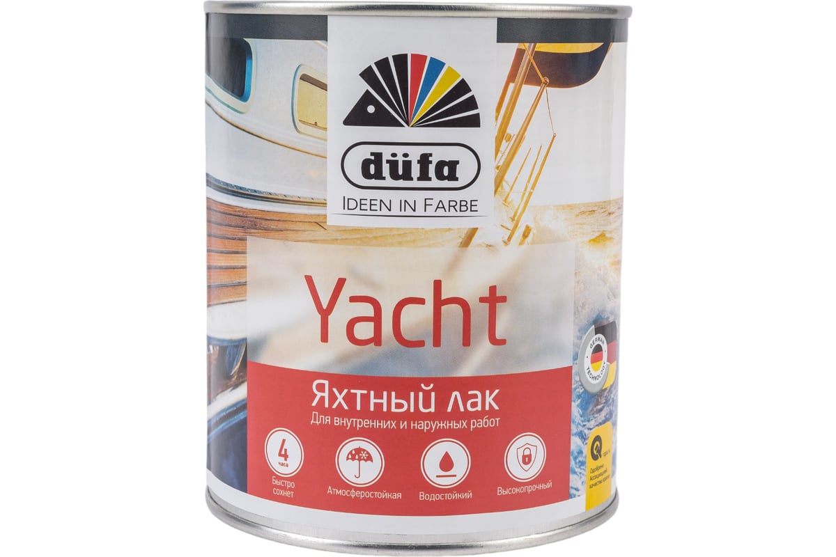 Купить Dufa Лак YACHT яхтный глянцевый 750мл Dufa Лак YACHT яхтный глянцевый 750мл