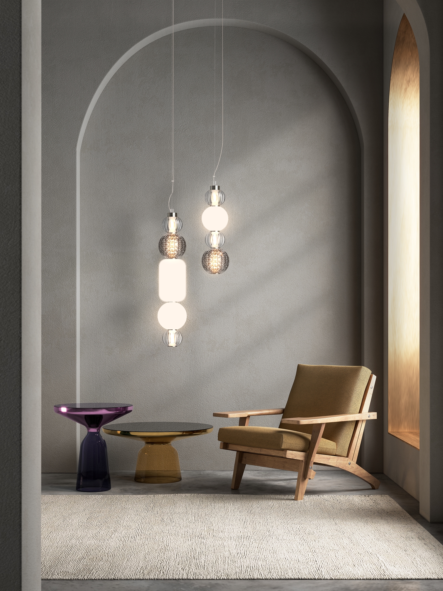 картинка Подвесной светодиодный светильник Maytoni Collar P069PL-L17CH3K от магазина pro-decor.kz