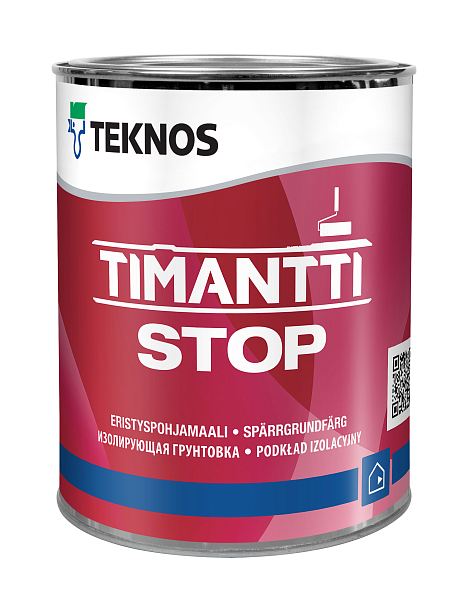 Купить TIMANTTI STOP WHITE изолирующая грунтовка 0,9 TIMANTTI STOP WHITE изолирующая грунтовка 0,9