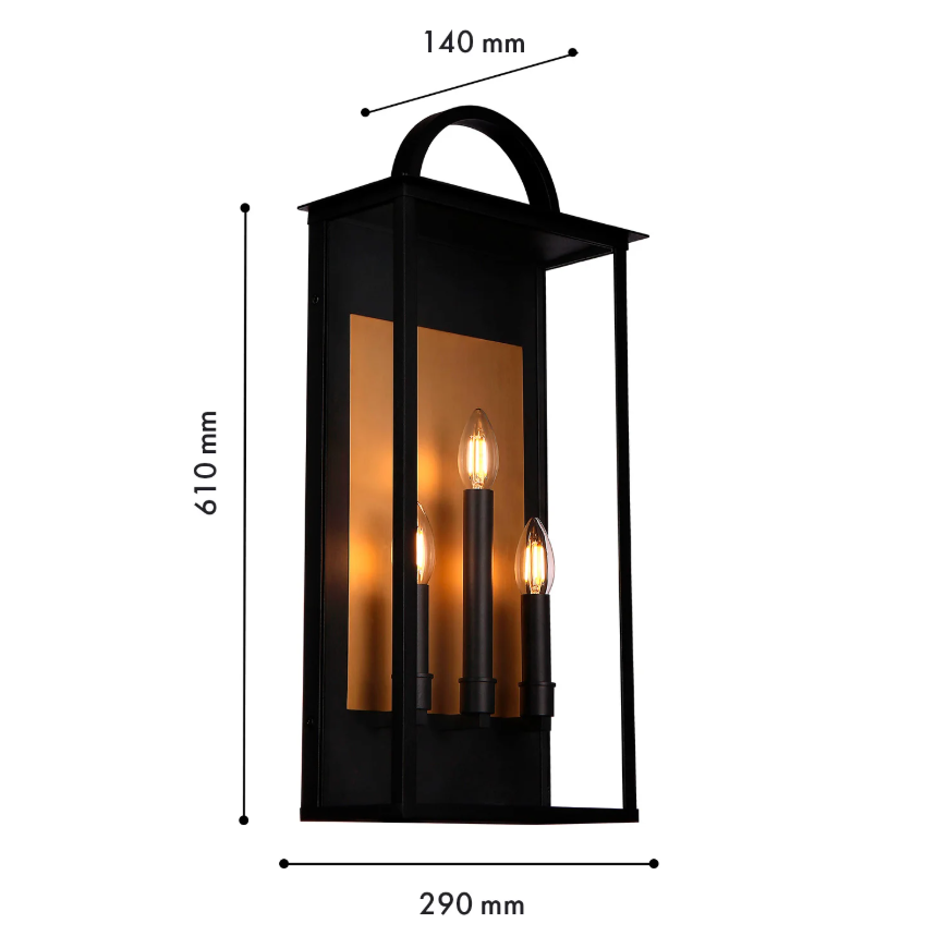 картинка Настенный уличный светильник Favourite 4299-3W Lume магазин pro-decor.kz являющийся официальным дистрибьютором в Казахстане картинка Настенный уличный светильник Favourite 4299-3W Lume от магазина pro-decor.kz