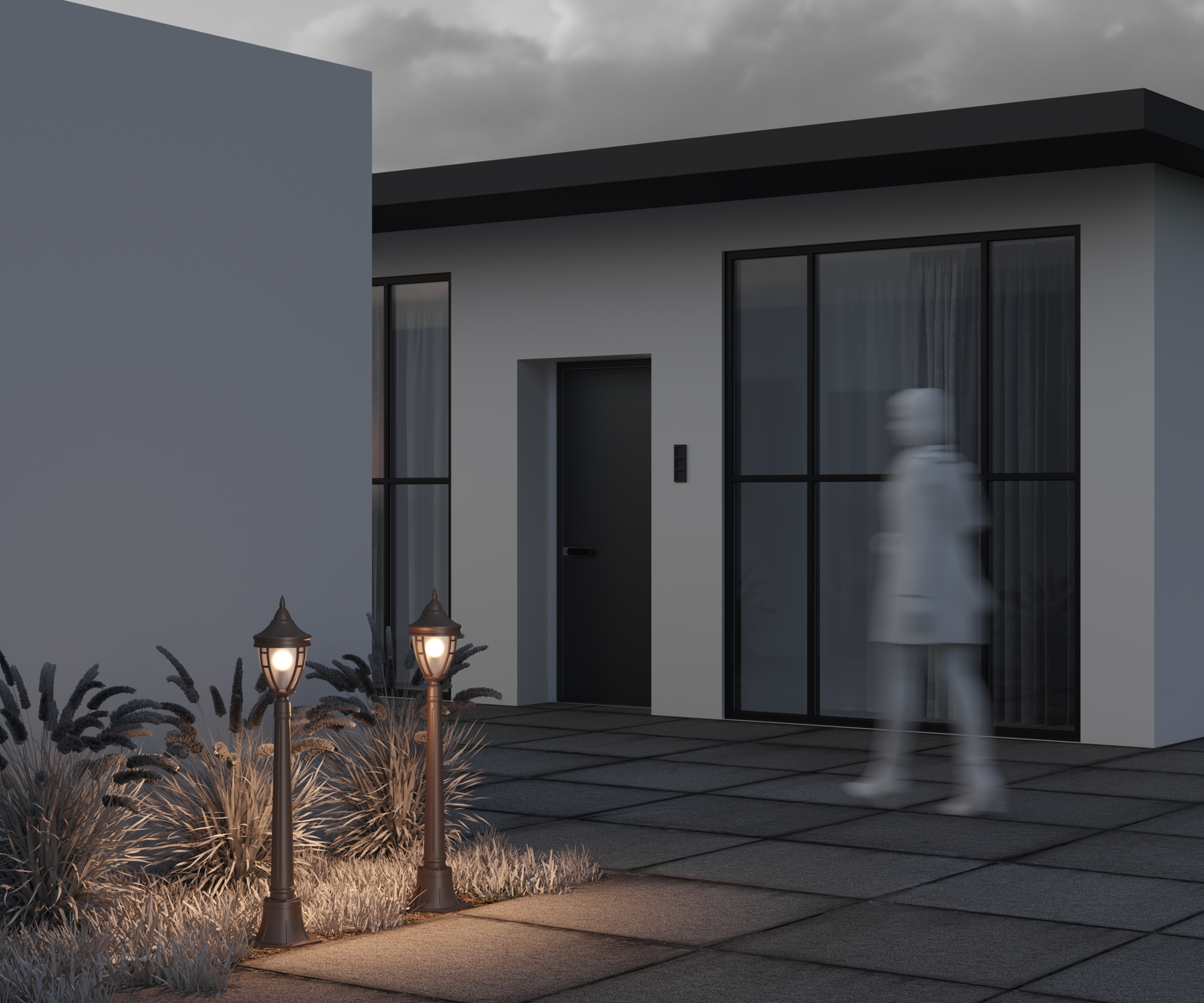картинка Уличный светильник Maytoni Novara O026FL-01B от магазина pro-decor.kz