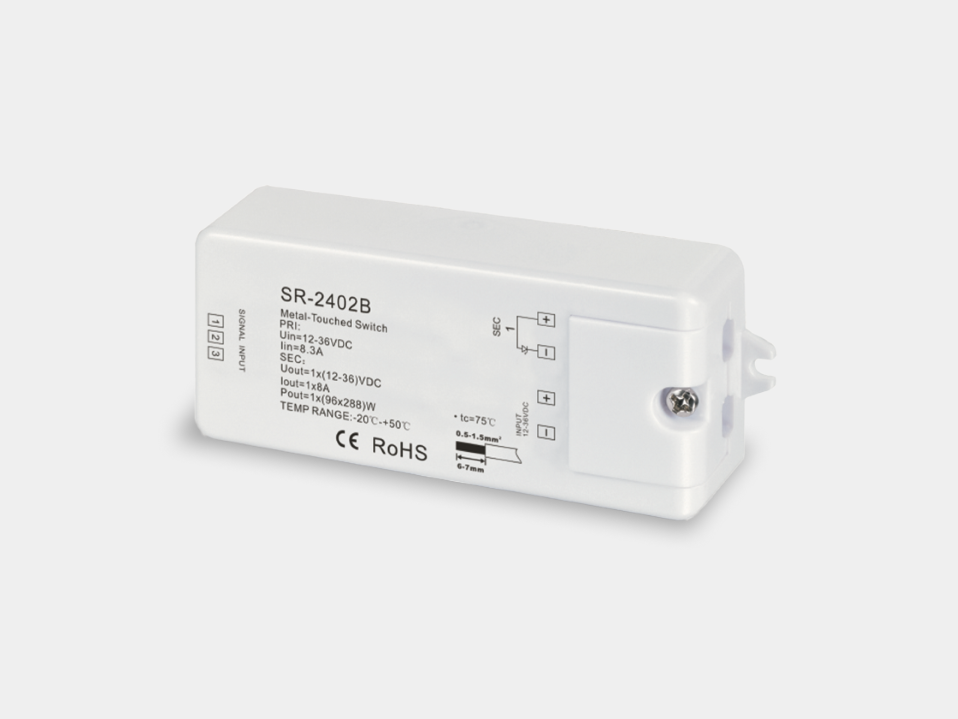 картинка "Сенсорный выключатель ""наконечник круглый"" Metal Touch  12-36 В" от магазина pro-decor.kz