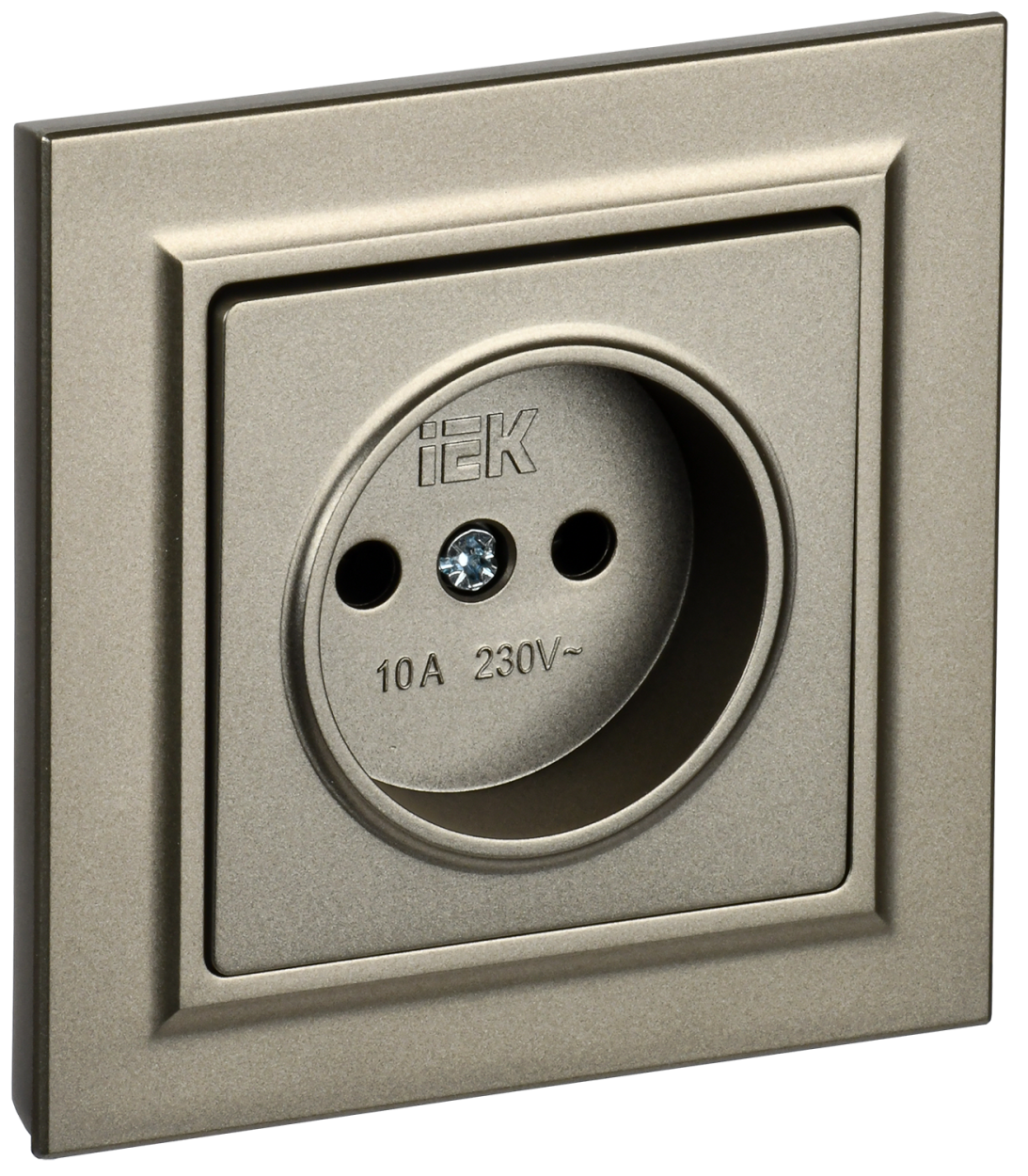 картинка BRITE Роз. без з/к/ш 10А в сб. РСР10-1-0-БрШ шамп. IEK от магазина pro-decor.kz