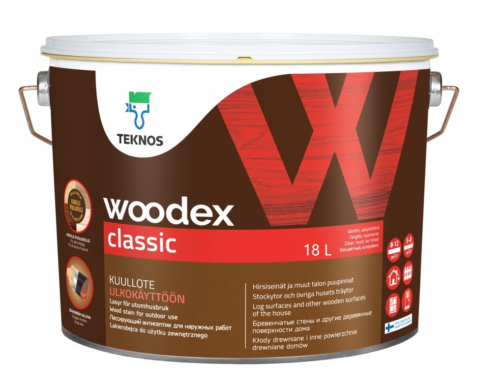 WOODEX CLASSIC CLEAR лессирующее средство для древесины  18