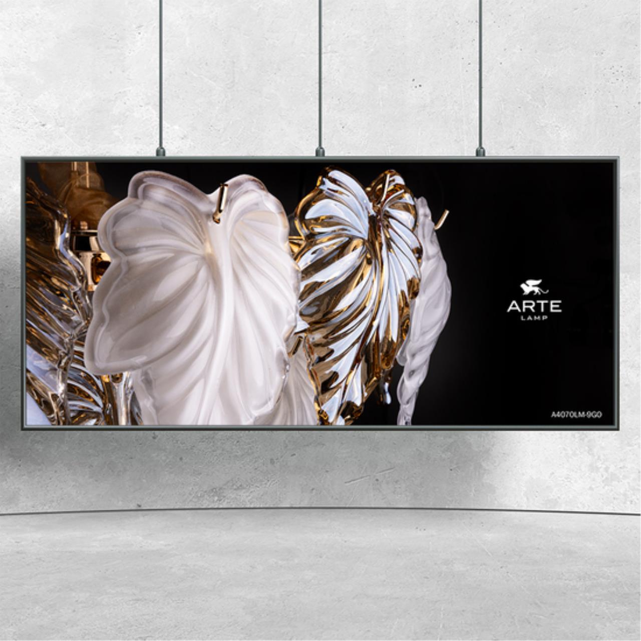 картинка Подвесной светильник Arte Lamp LILLY A4070LM-9GO магазин pro-decor.kz являющийся официальным дистрибьютором в Казахстане картинка Подвесной светильник Arte Lamp LILLY A4070LM-9GO от магазина pro-decor.kz