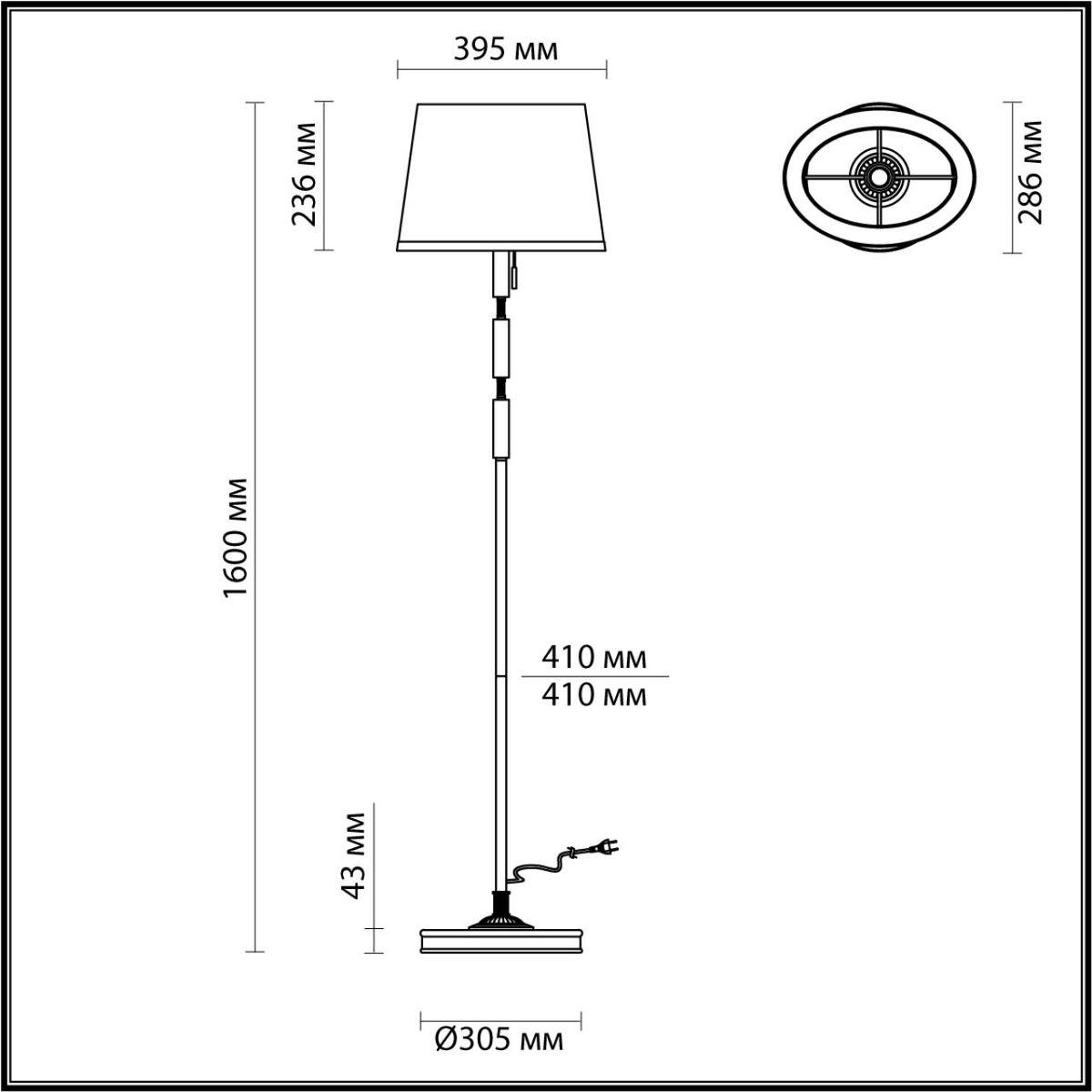 картинка Торшер Odeon Light Modern London 4887/1F от магазина pro-decor.kz