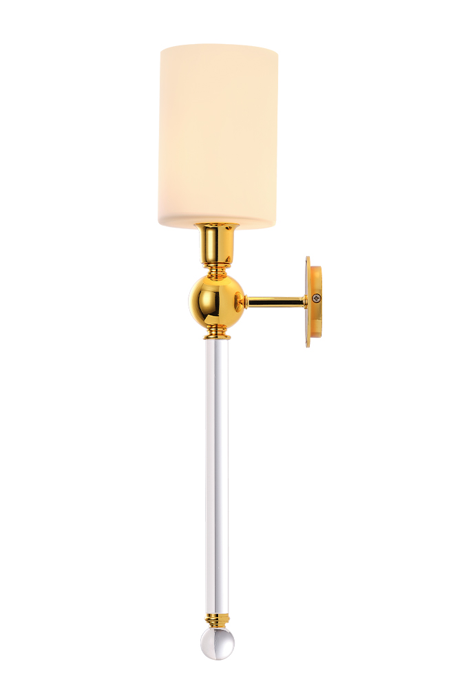 картинка Бра Crystal Lux MIRABELLA AP1 GOLD/WHITE Crystal Lux 0420/401 от магазина pro-decor.kz