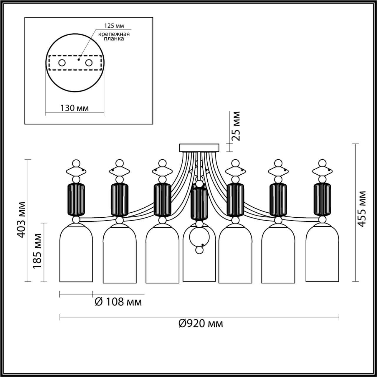 картинка Потолочная люстра Odeon Light Classic Candy 4861/7C магазин pro-decor.kz являющийся официальным дистрибьютором в Казахстане картинка Потолочная люстра Odeon Light Classic Candy 4861/7C от магазина pro-decor.kz