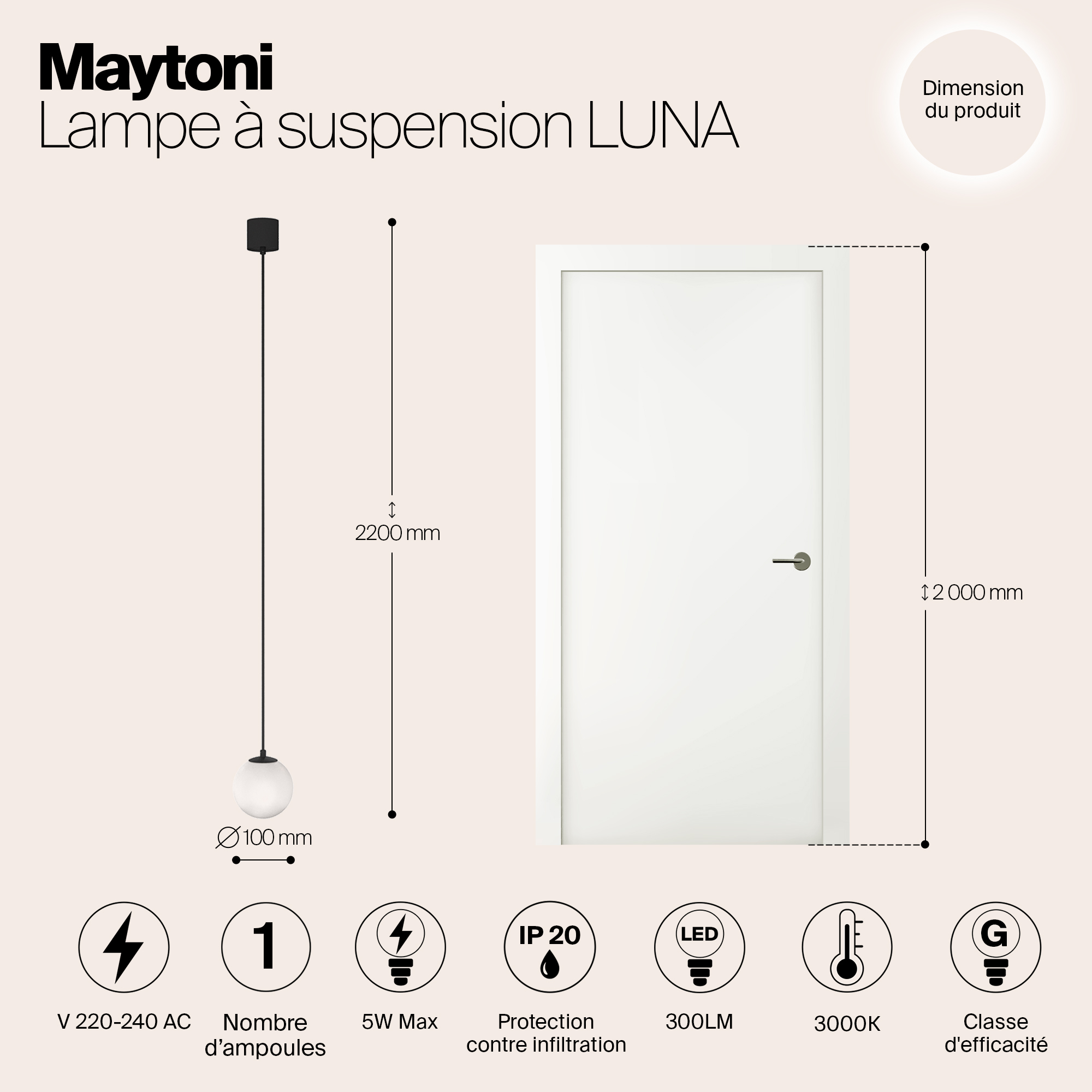 картинка Подвесной светильник Technical P039PL-5W3K-10-B от магазина pro-decor.kz