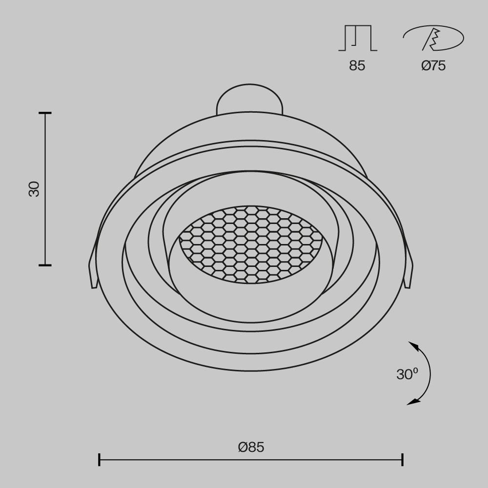картинка Встраиваемый светильник Technical DL113-GU10-01-RD-W магазин pro-decor.kz являющийся официальным дистрибьютором в Казахстане картинка Встраиваемый светильник Technical DL113-GU10-01-RD-W от магазина pro-decor.kz