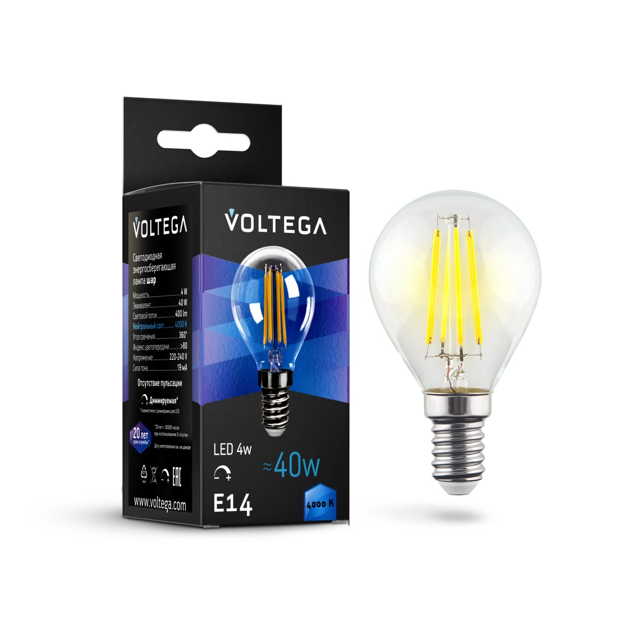 картинка Лампочка Voltega 8465 магазин pro-decor.kz являющийся официальным дистрибьютором в Казахстане картинка Лампочка Voltega 8465 от магазина pro-decor.kz