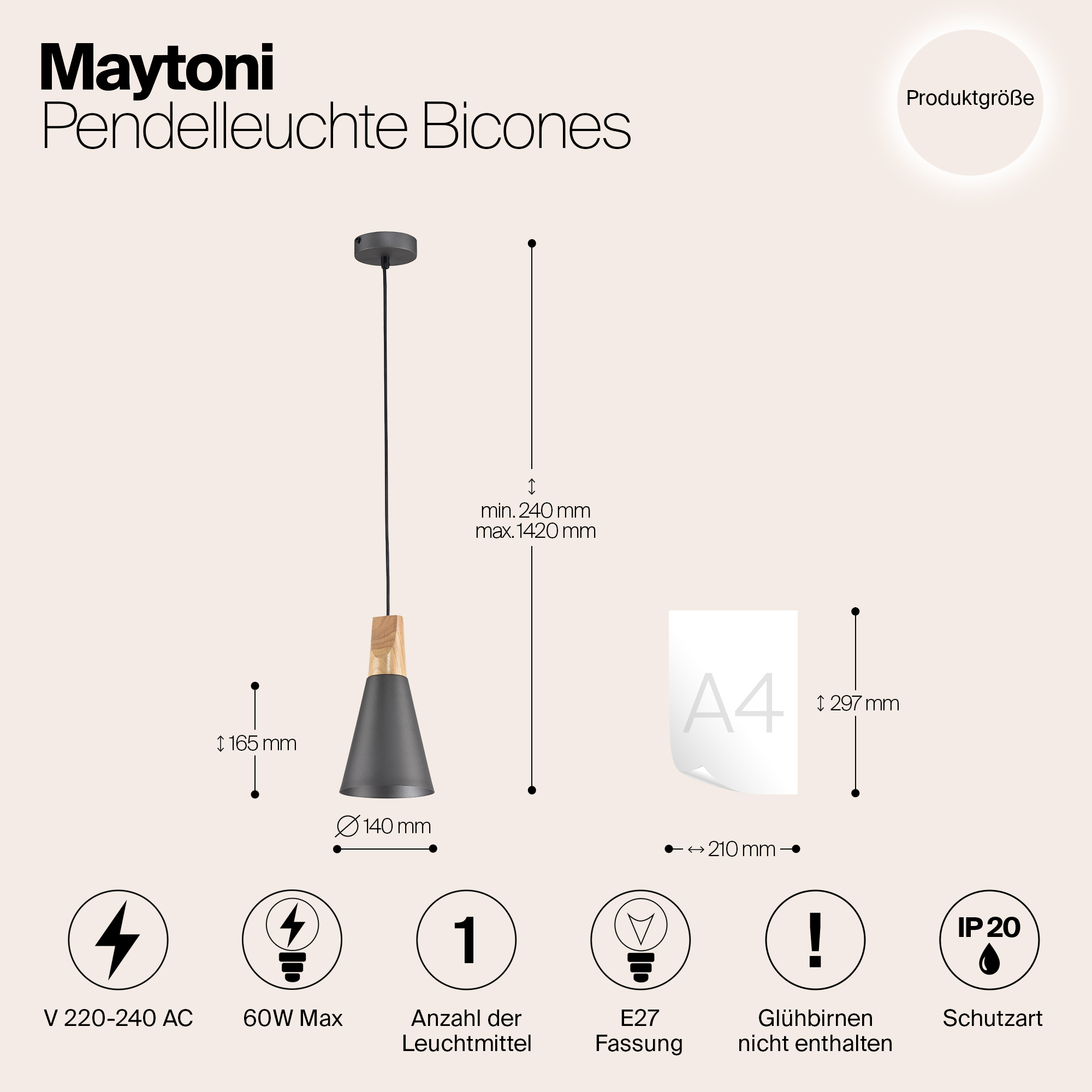 картинка Подвесной светильник Maytoni Bicones P359-PL-140-C магазин pro-decor.kz являющийся официальным дистрибьютором в Казахстане картинка Подвесной светильник Maytoni Bicones P359-PL-140-C от магазина pro-decor.kz