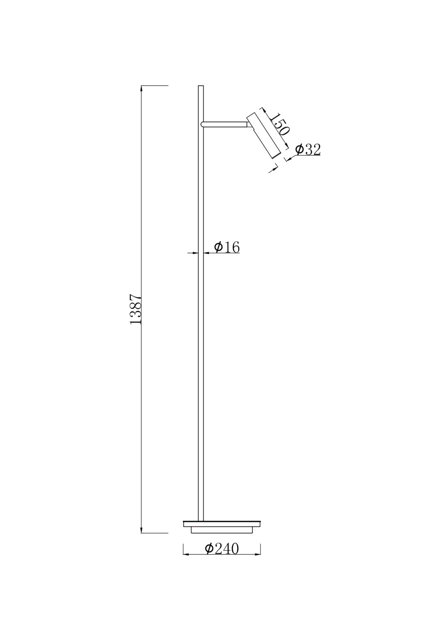 картинка Торшер Maytoni Estudo Z010FL-L8W3K от магазина pro-decor.kz