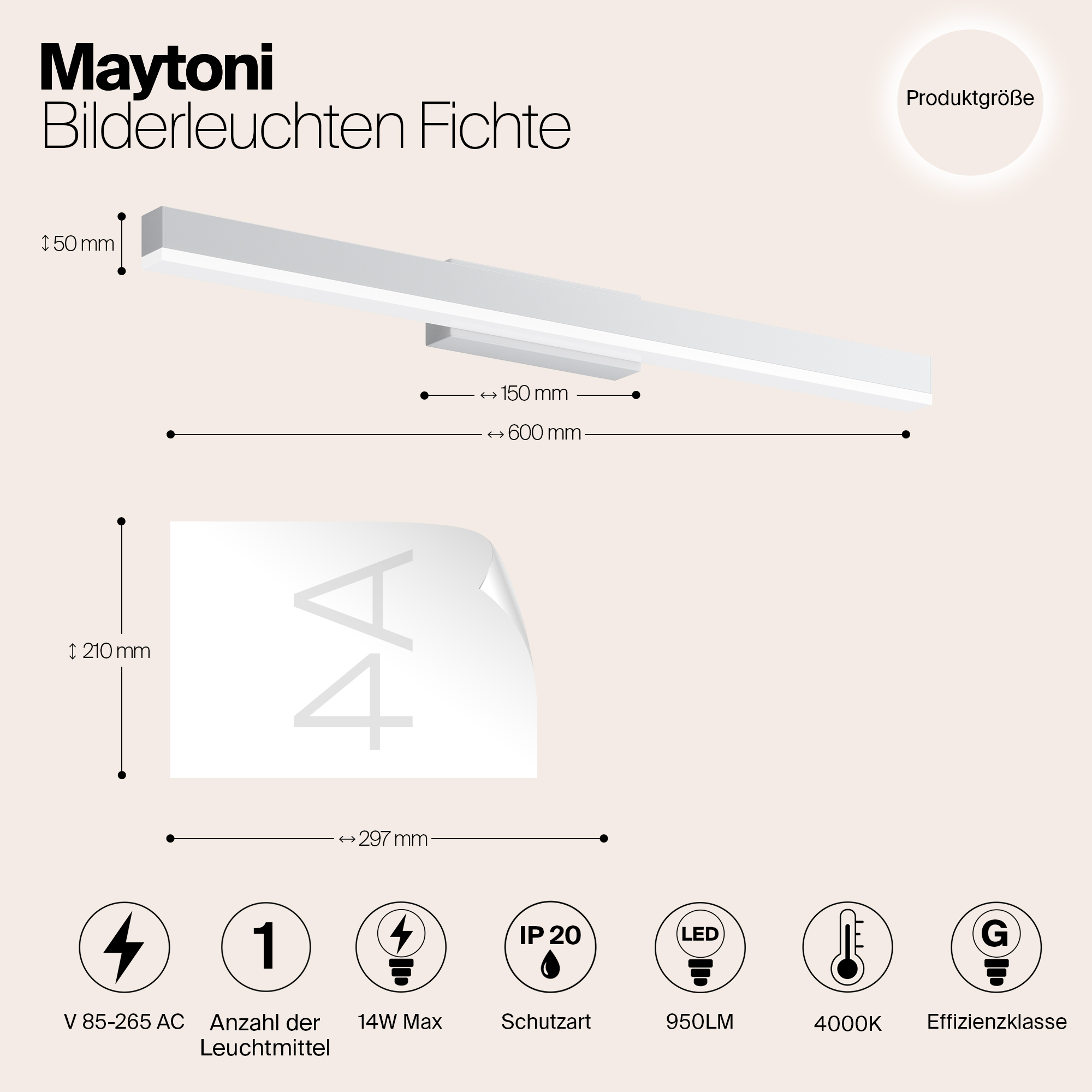 картинка Подсветка Maytoni MIR012WL-L14W4K от магазина pro-decor.kz