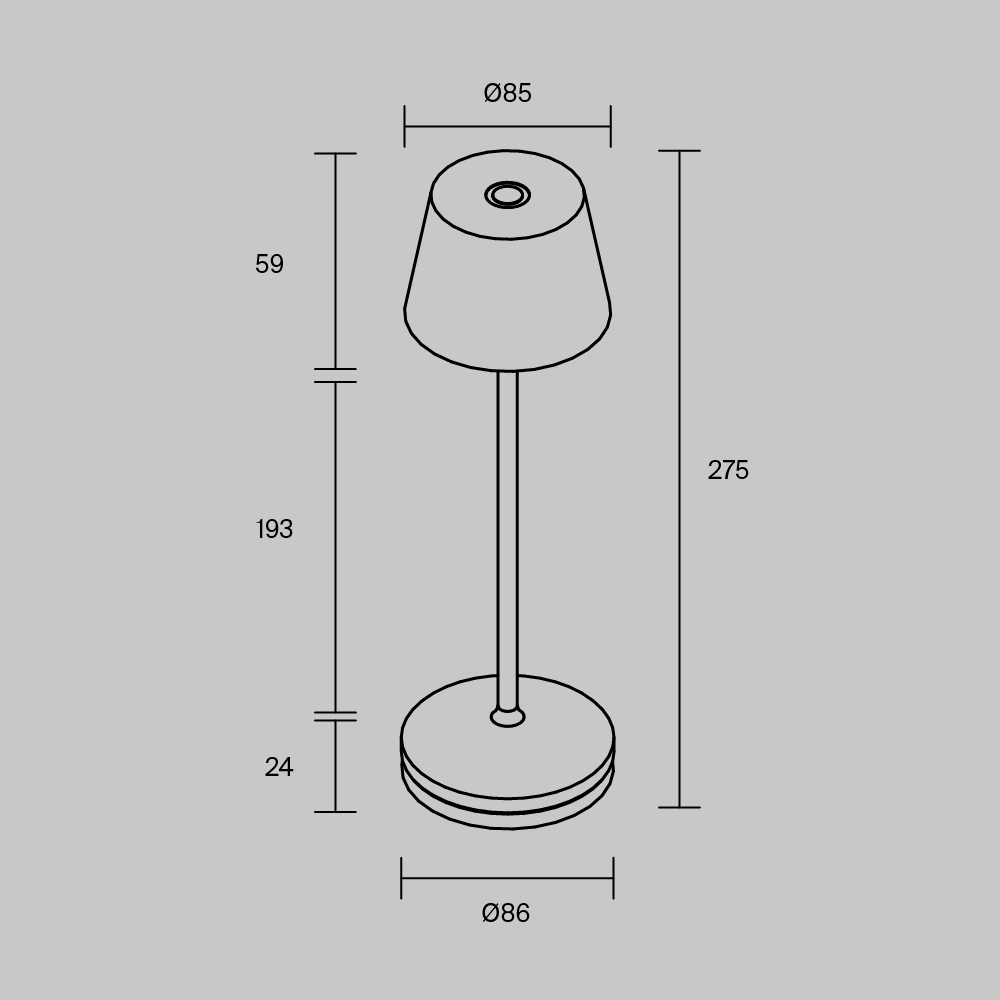 картинка Аккумуляторный светильник Maytoni MOD494RL-L1BK Nook от магазина pro-decor.kz