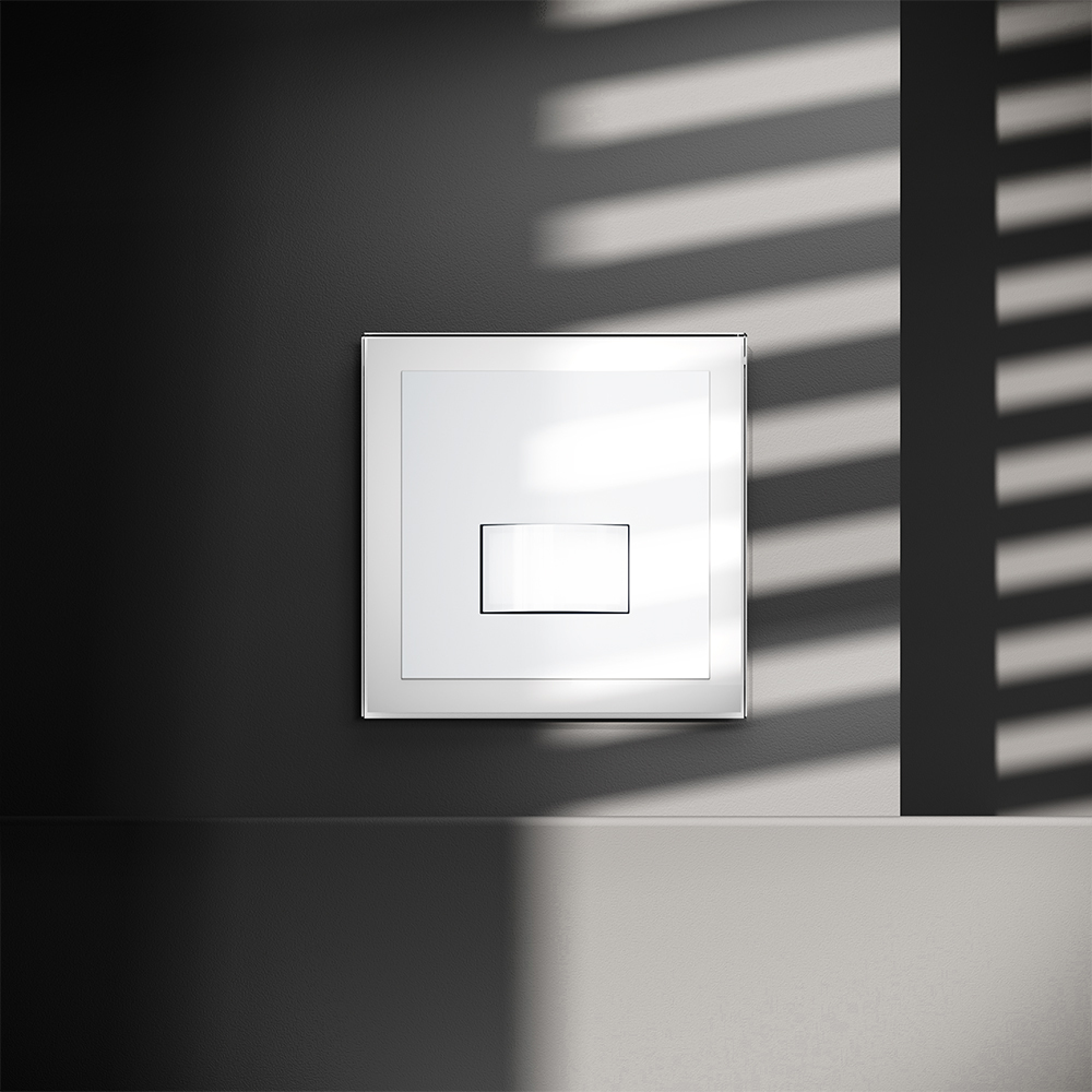 картинка Датчик движения встраиваемый VOLTUM S70, (белый глянцевый) VLS070501 от магазина pro-decor.kz