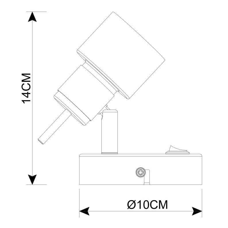 картинка Спот Arte Lamp Almach A1906AP-1WH от магазина pro-decor.kz