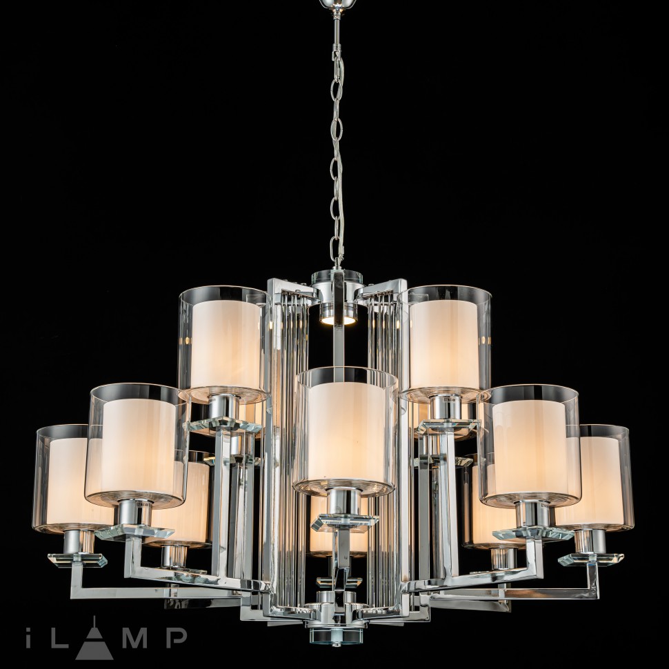 картинка Подвесная люстра iLamp King RM6201-8+4 CR+CL от магазина pro-decor.kz