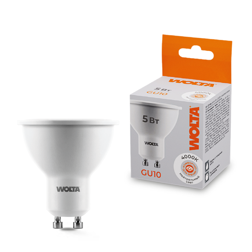 картинка Лампа LED WOLTA 25SPAR16-230-5GU10 4000K от магазина pro-decor.kz