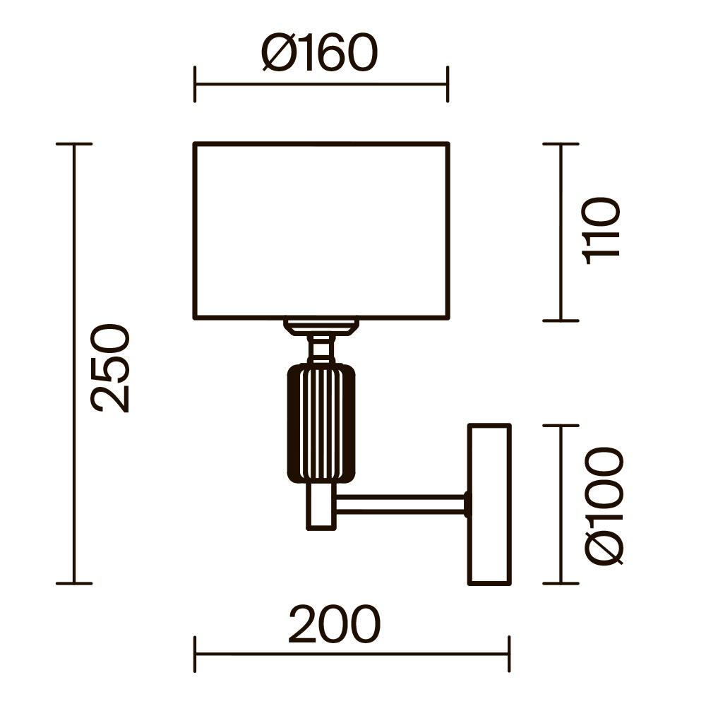 картинка Настенный светильник (бра) Freya FR5491WL-01BS от магазина pro-decor.kz