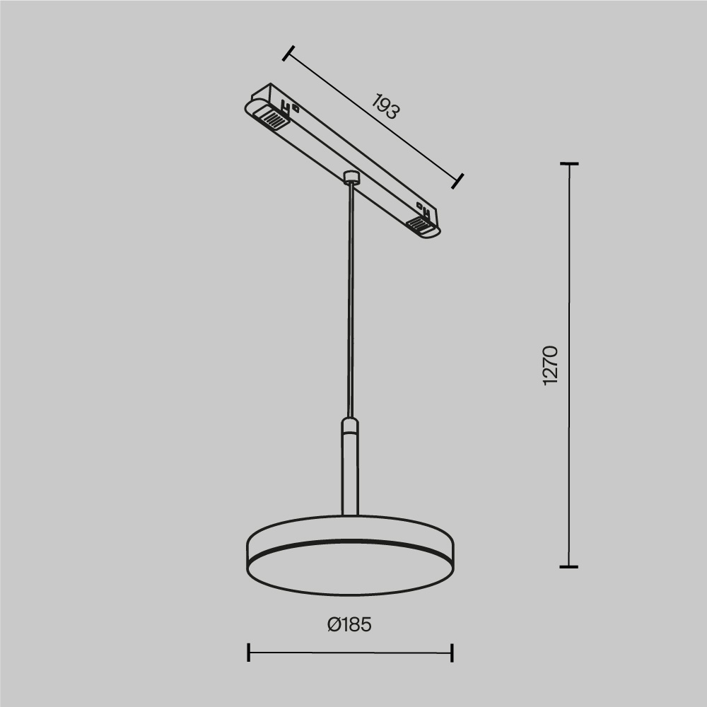 картинка Трековый светильник Technical TR123-2-15W4K-B от магазина pro-decor.kz