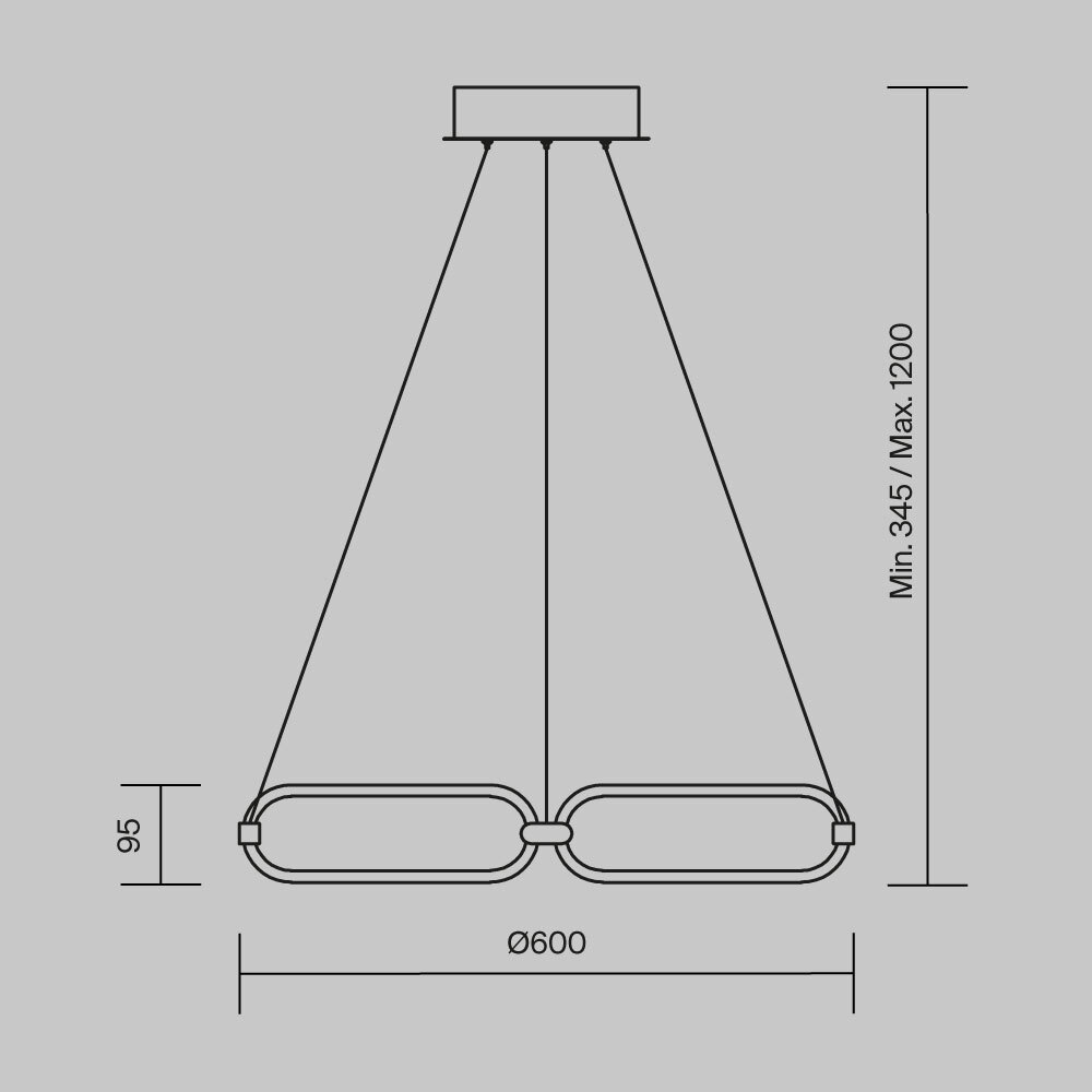 картинка Подвесной светодиодный светильник Maytoni Chain MOD017PL-L50MG от магазина pro-decor.kz