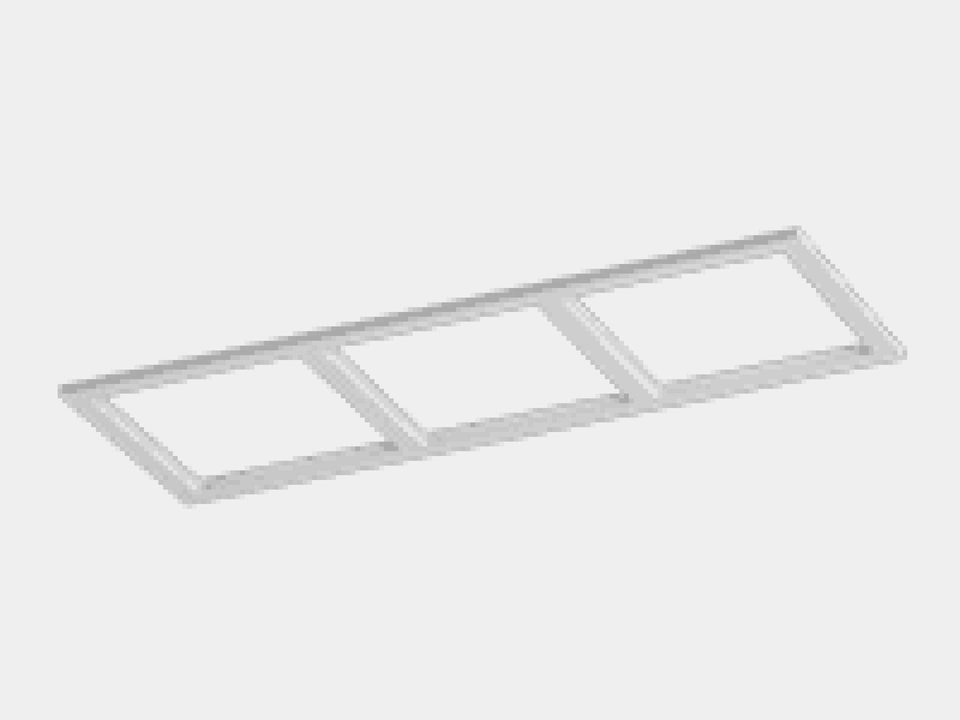 картинка Рамка тройная для серии COMBO 3, квадратная, белая от магазина pro-decor.kz