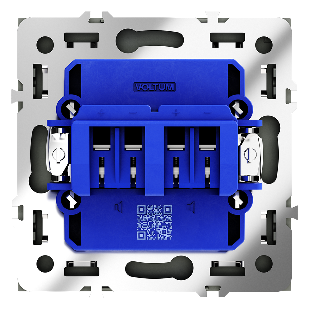 картинка Розетка акустическая встраиваемая VOLTUM S70 4-местная, (титан) VLS060306 от магазина pro-decor.kz