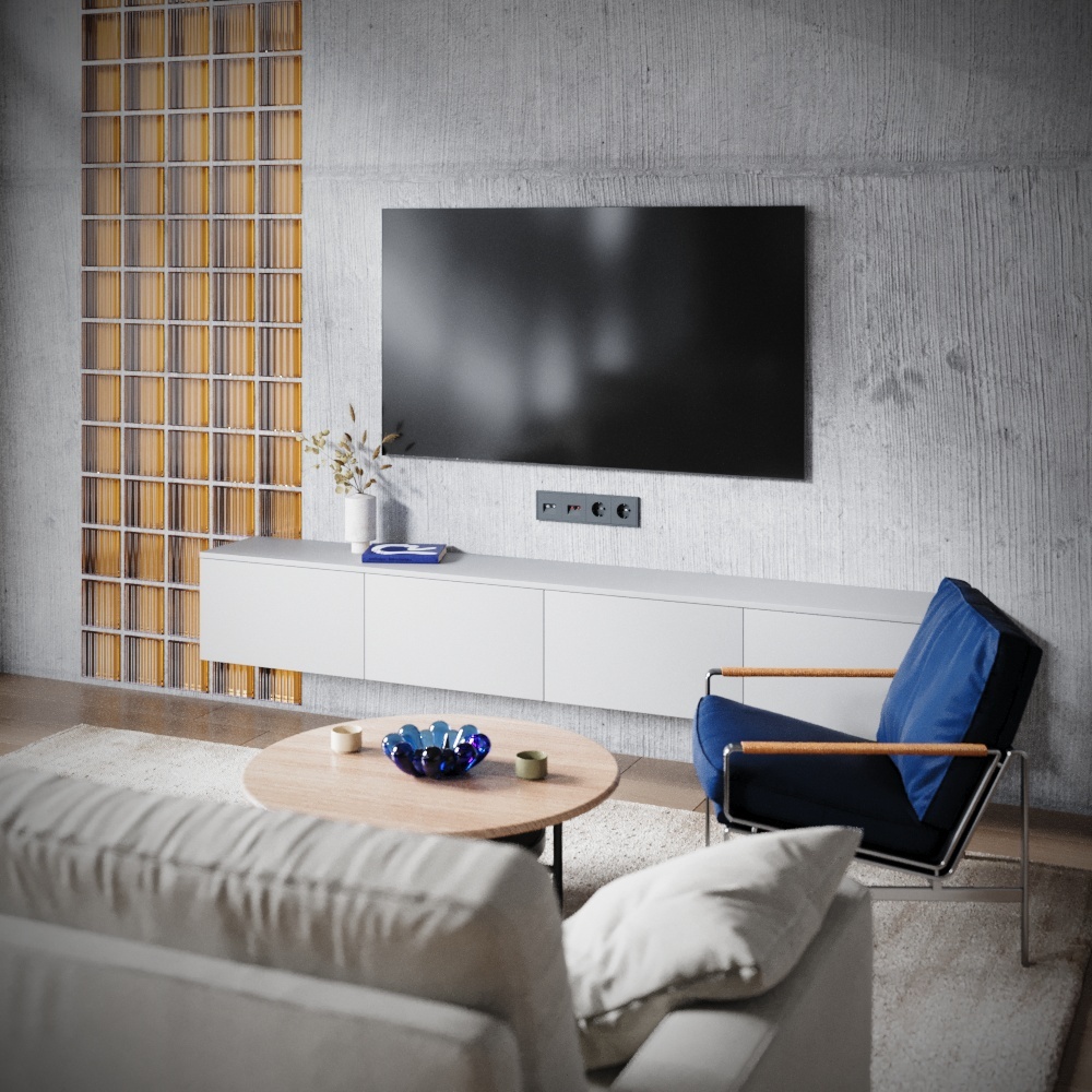 картинка Розетка телевизионная встраиваемая VOLTUM S70 TV+RJ45 кат. 6, (графит) магазин pro-decor.kz являющийся официальным дистрибьютором в Казахстане картинка Розетка телевизионная встраиваемая VOLTUM S70 TV+RJ45 кат. 6, (графит) от магазина pro-decor.kz