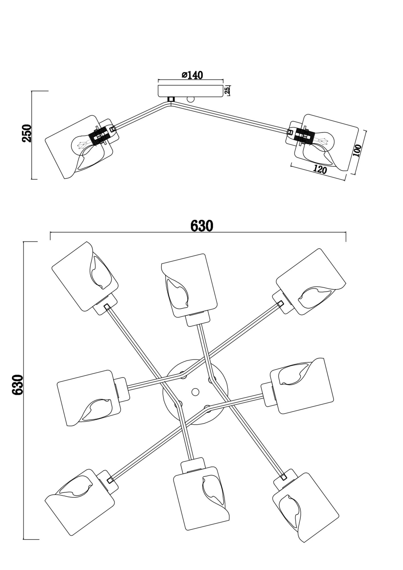 картинка Потолочная люстра Freya Isabella FR5095CL-08G магазин pro-decor.kz являющийся официальным дистрибьютором в Казахстане картинка Потолочная люстра Freya Isabella FR5095CL-08G от магазина pro-decor.kz