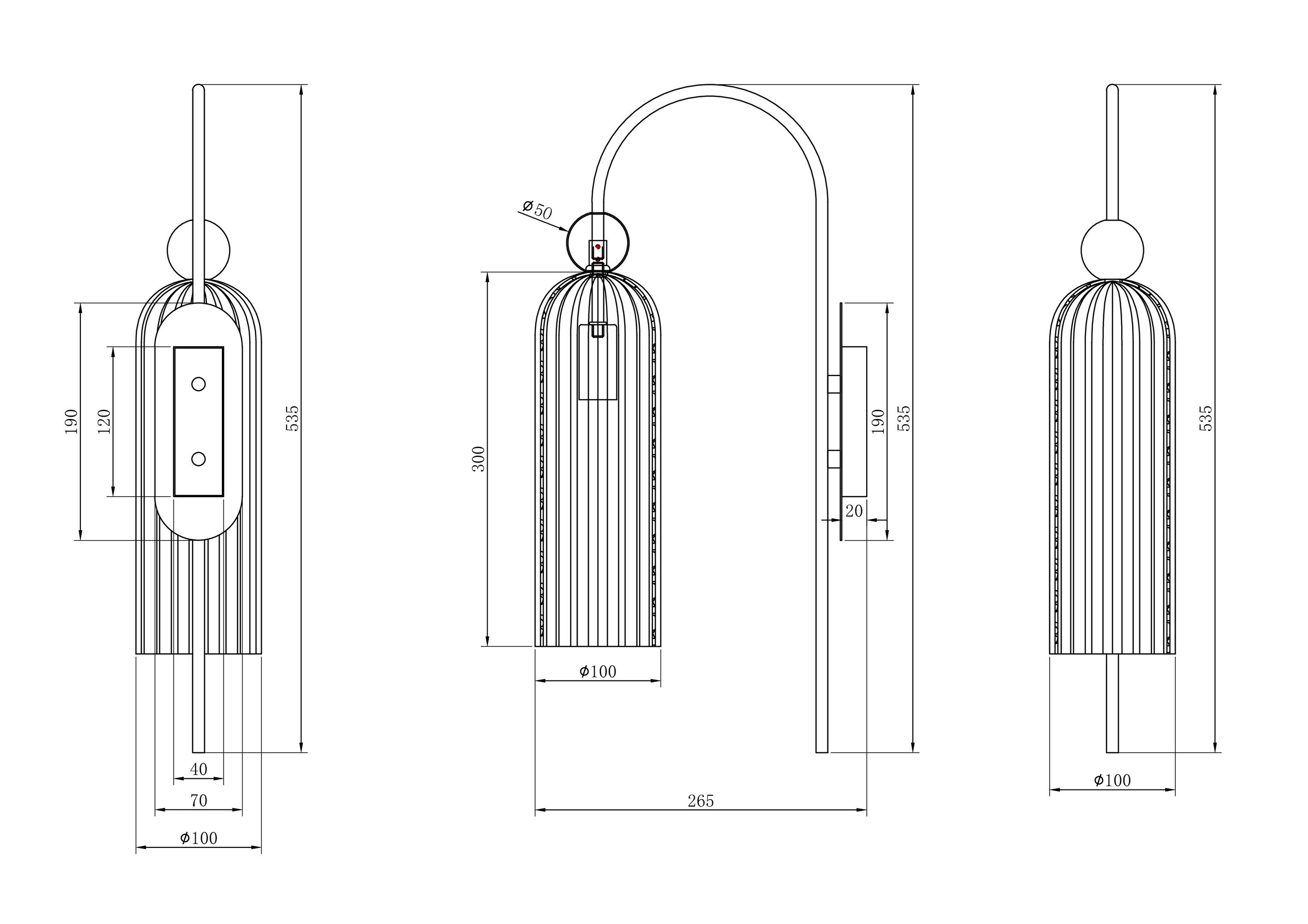 картинка Настенный светильник (бра) Maytoni MOD302WL-01W от магазина pro-decor.kz