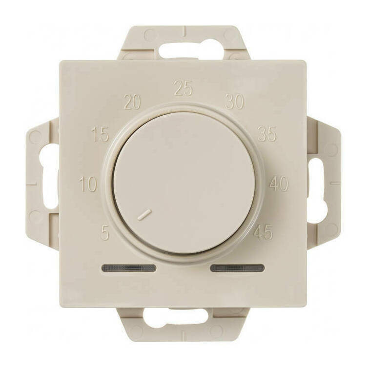 картинка ATLASDESIGN ТЕРМОСТАТ электрон. теплого пола с датчиком, 10A, механизм, БЕЖЕВЫЙ от магазина pro-decor.kz