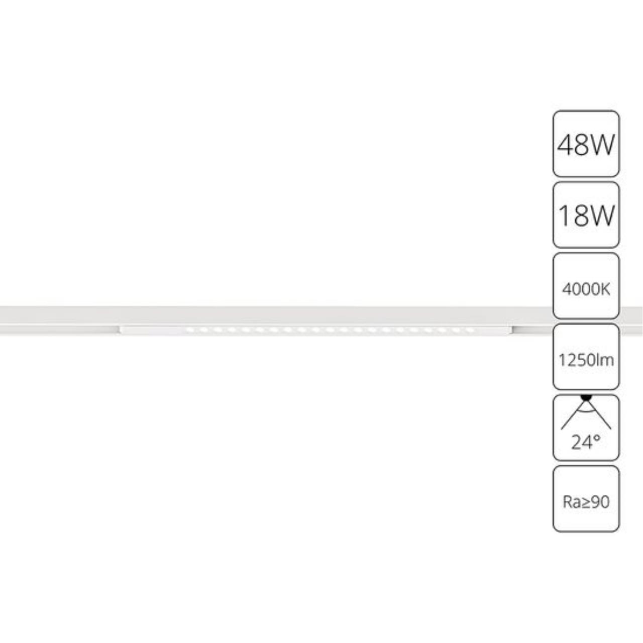 картинка Магнитный трековый светильник Arte Lamp OPTIMA A7267PL-1WH от магазина pro-decor.kz