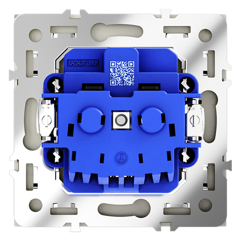картинка Розетка встраиваемая VOLTUM S70 с заземлением 16А, (шелк) VLS040104 от магазина pro-decor.kz