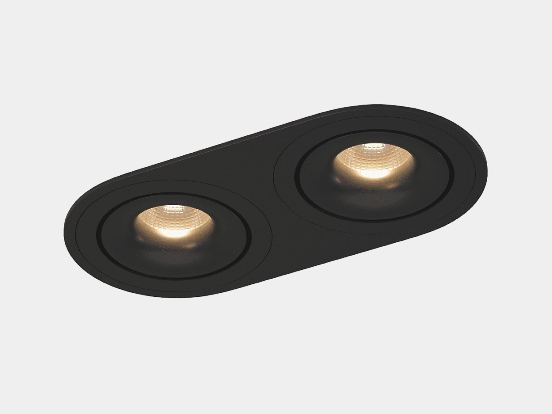 картинка Рамка двойная для серии COMBO 1 круглая, черная от магазина pro-decor.kz