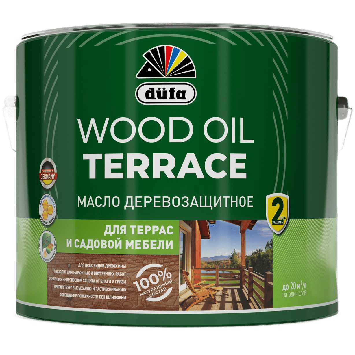 Купить Dufa Масло Wood OIL Terraсe бесцветный 1,9л Dufa Масло Wood OIL Terraсe бесцветный 1,9л